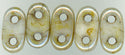 twb-006 Opaque Luster Green 2x6mm 2 Hole Bar Beads(50)