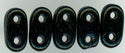 twb-011 Matte Forest Green 2x6mm 2 Hole Bar Beads(50)
