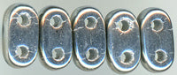 twb-012 Silver 2x6mm 2 Hole Bar Beads(50)