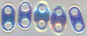 twb-015 Crystal AB 2x6mm 2 Hole Bar Beads(50)