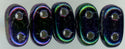twb-016 Purple Iris 2x6mm 2 Hole Bar Beads(50)