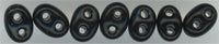 twn-0009 Czech Twin Bead - Jet (tube)